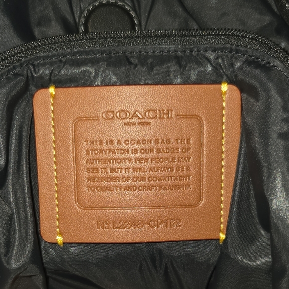 COACH Black Quilted Bag - Picture 4 of 13